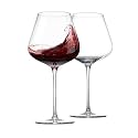 bellemax Crystal Clear 250ML Lining Wine Glass | Premium Ribbed Stem Wine Glasses for Red Wine, White Wine, Champagne, Cocktails &amp; Juice | Elegant Drinking Glasses for Home