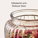 bellemax 500ML Clear Glass Storage Jar With