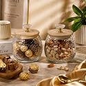 bellemax 500ML Clear Glass Storage Jar With