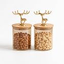 bellemax 500ML Smoky Brown Glass Storage Jar