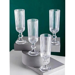 bellemax 450ml crystal wine glass red or white cut wine transparent champagne flute wine glass set long wine glass set set of 2 bm-02