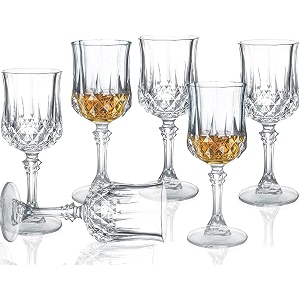 bellemax 230 ml rajwadi crystal wine glass premium glass goblets elegant stemmed wine glasses for red wine white wine champagne cocktails juice amp party barware set of 6