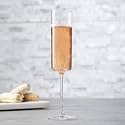 bellemax 170ml Champagne Flute Glasses, Crystal Clear Stemmed Sparkling Wine Glasses, Premium Long Stem Champagne Glasses for Prosecco, Mimosa, Cocktail, Party, Wedding (Set of 6)