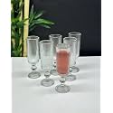 bellemax 230 ml Rajwadi Crystal Wine Glass, Premium Glass Goblets, Elegant Stemmed Wine Glasses for Red Wine, White Wine, Champagne, Cocktails, Juice &amp; Party Barware (Set of 6)