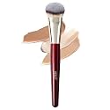 BElLI Base & Contour Makeup Brush for Liquid and Cream Formulas, Professional Face Applicator with Soft Synthetic Bristles, Precision Blending, Natural Finish