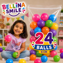 Bellinasmile pool pit ocean soft balls 6 cm pack of 24 balls