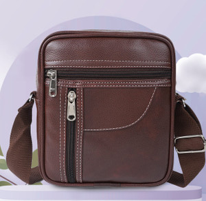 bellira men brown messenger bag