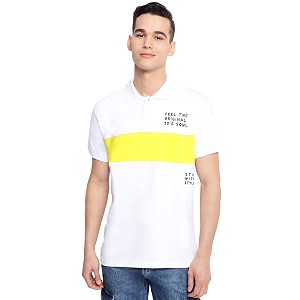 Half Sleeve Polo Neck Cotton Tshirt for