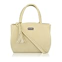 BELLISSA Premium PU Leather Handbags For Women | Solid Top-Handle Satchel Bag | Stylish Designer Medium Size Bag For Ladies | Adjustable & Detachable Sling Strap