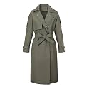 Bellivera Women's Classic Long Windproof Trench Coat With Belted Waist