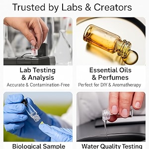 Bello 10pcs-30ml Clear Glass Vials Culture Tube