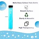 Bello 15pcs 50ml Clear Glass Vials Culture