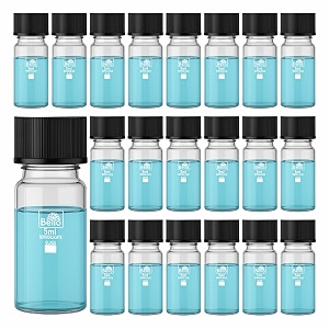 Bello 20pcs-5ml Clear Glass Vials Culture tube