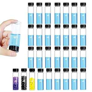 Bello 30ml 30pcs Clear Glass Vials Culture