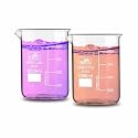 BELLO NATURALS FEEL BETTER EVERYDAY Borosilicate 3.3 Glass Beaker 1000 Ml With Graduation Marks, Pack Of 2 Beakers For School Collage Perfume Making Cosmetics Chemistry Lab Laboratory