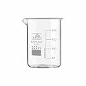 Bello Borosilicate 3.3 Glass Beaker 250 ml with Graduation Marks, Pack of 1 Beaker for school collage chemistry lab laboratory