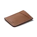 Bellroy Card Sleeve (Premium Leather Card Holder or Minimalist Wallet, Holds 2-8 Cards or Business Cards, Folded Note Storage) - Hazelnut