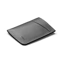 Bellroy Card Sleeve (Premium Leather Card Holder or Minimalist Wallet, Holds 2-8 Cards or Business Cards, Folded Note Storage) - CharcoalCobalt
