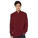 Bellstone Men’s Cotton Blend Solid Regular Fit Full Sleeve Short Kurtas | Men's Trendy Short Kurta | Ethnic Stylish Casual Lightweight Summer Kurta for Daily and Occasion Use