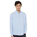 Bellstone Men’s Cotton Blend Solid Regular Fit Full Sleeve Short Kurtas | Men's Trendy Short Kurta | Ethnic Stylish Casual Lightweight Summer Kurta for Daily and Occasion Use