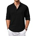 Bellstone Men’s Cotton Blend Solid Regular Fit Full Sleeve Short Kurtas | Men's Trendy Short Kurta | Ethnic Stylish Casual Lightweight Summer Kurta for Daily and Occasion Use