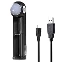 1 Slot 26650 Universal Rechargeable Li-ion 26650 Battery Charger-Black