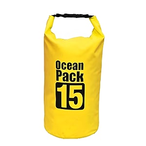 waterproof dry bag outdoor ocean pack waterproof dry bag sack storage bag organizer traveling bag - 15 liter multicolor 1 pcs