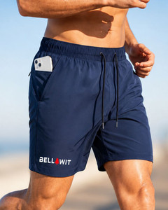 bellwit solid men blue casual shorts