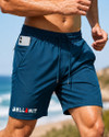 Bellwit Solid Men Blue Casual Shorts