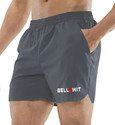Bellwit Solid Men Grey Sports Shorts