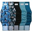 Vecomfy 5 Pack Washable Belly Bands for Male Dogs,Large Dog Diaper,XL