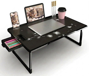 BELORG Wood Portable Laptop Table Finish Color