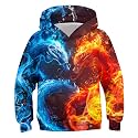 Belovecol Boys Hoodies 3D Printed Hooded Sweatshirts with Pocket for 6-16Y