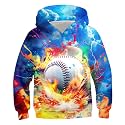 Belovecol Boys Hoodies 3D Printed Hooded Sweatshirts with Pocket for 6-16Y