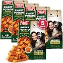 Beloved Pets Sweet Potato Dog Treats &amp; Chicken Jerky Wraps 53 Oz (5 x 10.6 Oz) - Dog Food &amp; High Protein Soft Chews for Large, Medium &amp; Small Breeds (5 Pack, Sweet Potato with Chicken)