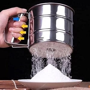 beloxy flour sifteratta chhani hand press design stainless steel flour sifter corrosion resistant large capacity flour sieve cup for sugar flour 1