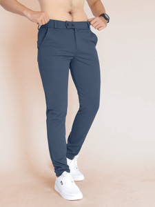 BELPATRA Regular Fit Men Grey Trousers