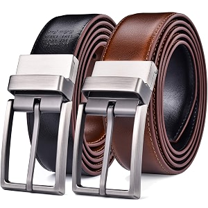 beltox fine Mens Dress Belt Leather Reversible