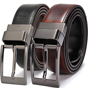 beltox fine Mens Dress Belt Leather Reversible