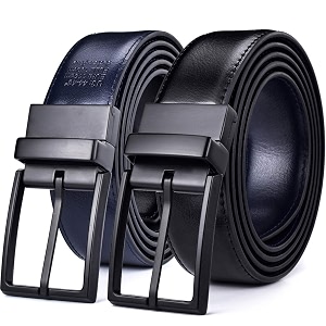 beltox fine Mens Dress Belt Leather Reversible