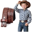 BELTROAD Kid Western Belt Without Buckle Toddlers Girls Boys Cowboy Belts