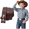 BELTROAD Kid Western Belt Without Buckle Toddlers Girls Boys Cowboy Belts
