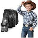 BELTROAD Kid Western Belt Without Buckle Toddlers Girls Boys Cowboy Belts