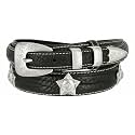 Belts.com Genuine Leather Western Ranger Belt 1-3/8"(35mm) Taper to 3/4"(19mm) Wide, Multiple Choices