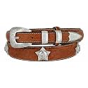 Belts.com Genuine Leather Western Ranger Belt 1-3/8"(35mm) Taper to 3/4"(19mm) Wide, Multiple Choices