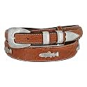 Belts.com Genuine Leather Western Ranger Belt 1-3/8"(35mm) Taper to 3/4"(19mm) Wide, Multiple Choices