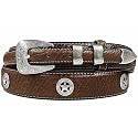 Belts.com Genuine Leather Western Ranger Belt 1-3/8"(35mm) Taper to 3/4"(19mm) Wide, Multiple Choices
