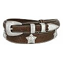 Belts.com Genuine Leather Western Ranger Belt 1-3/8"(35mm) Taper to 3/4"(19mm) Wide, Multiple Choices