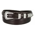 Belts.com Western Buckle Belt Oil Tanned Genuine Leather Ranger Belt 1-3/8"(35mm) Taper to 3/4"(19mm) Wide-Multiple choices