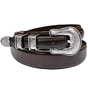 Belts.com Western Buckle Belt Oil Tanned Genuine Leather Ranger Belt 1-3/8"(35mm) Taper to 3/4"(19mm) Wide-Multiple choices